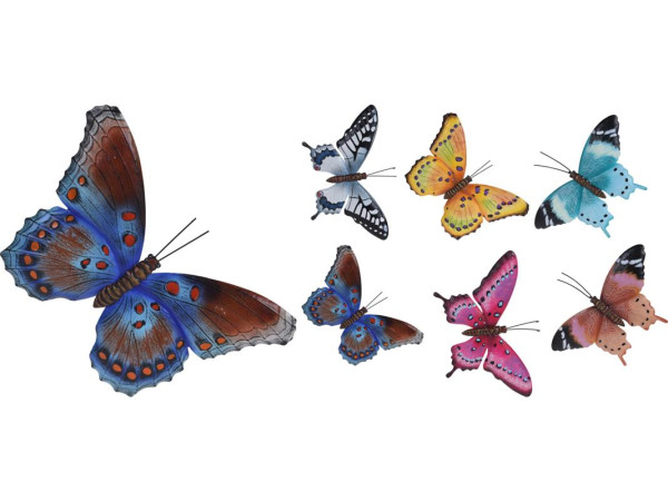 Muurdecoratie vlinder 25x37cm