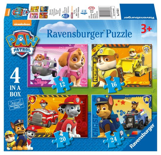 Ravensburger puzzel 4 in 1 Paw Patrol