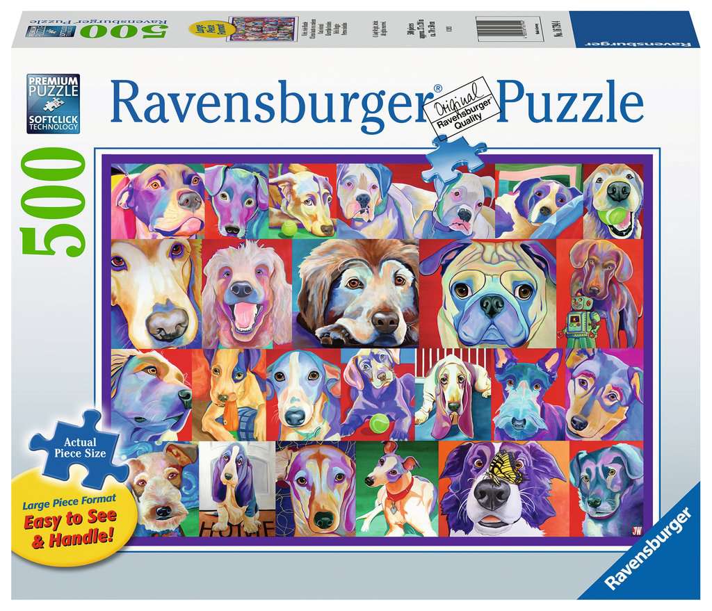 Ravensburger puzzel 500 stukjes Hello Doggie