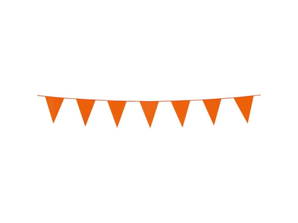 Mini Vlaggenlijn Oranje 3m 10x15cm