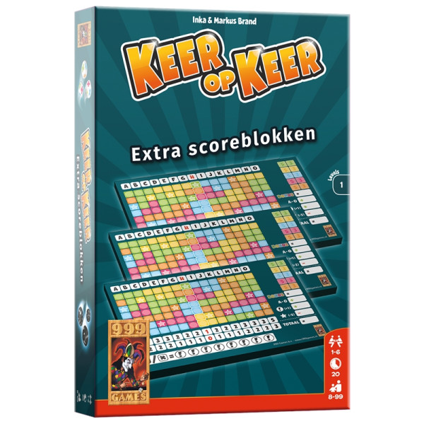 999 Games Keer op Keer Scoreblok Level 1