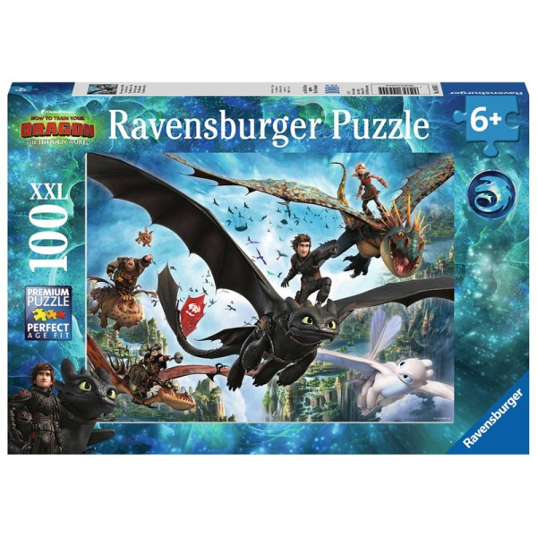 Ravensburger XXL puzzel Dragons 3 100pcs