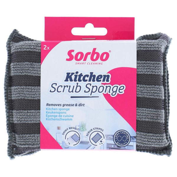 Sorbo Microvezel spons 2-in-1 set a 2st