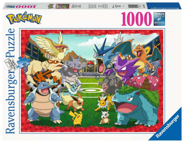 Confrontatie tussen Pokémon puzzel 1000