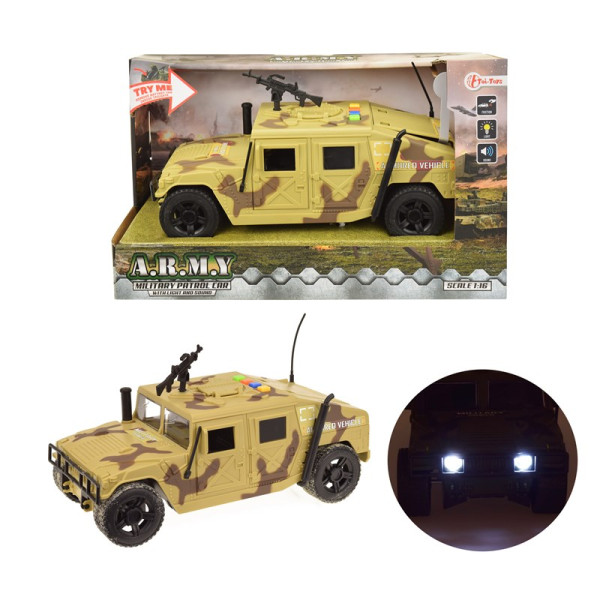 Toi Toys pantserwagen zandcamouflage