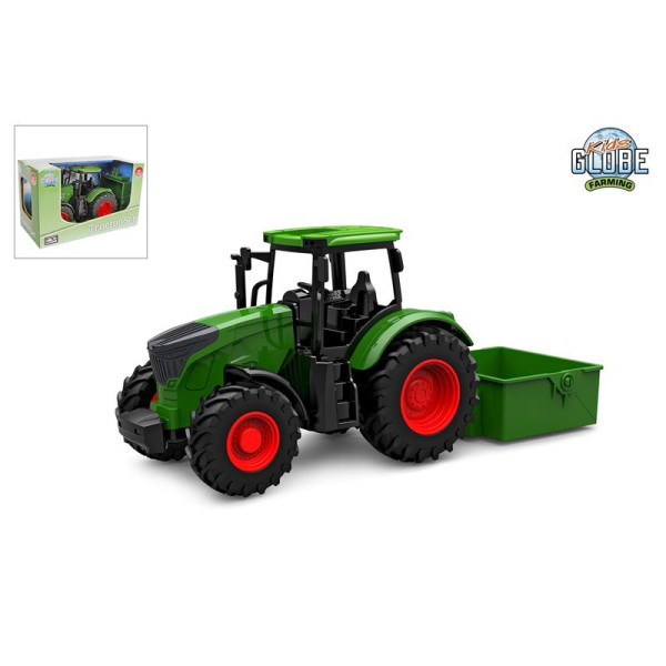 Tractor freewheel + kiepbak 27,5cm groen