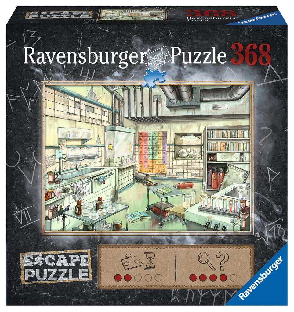 Ravensburger ESCAPE puzzel 368 stukjes chemistry lab