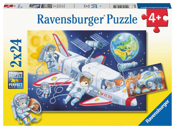 Ravensburger De ruimte puzzel 2x24pcs