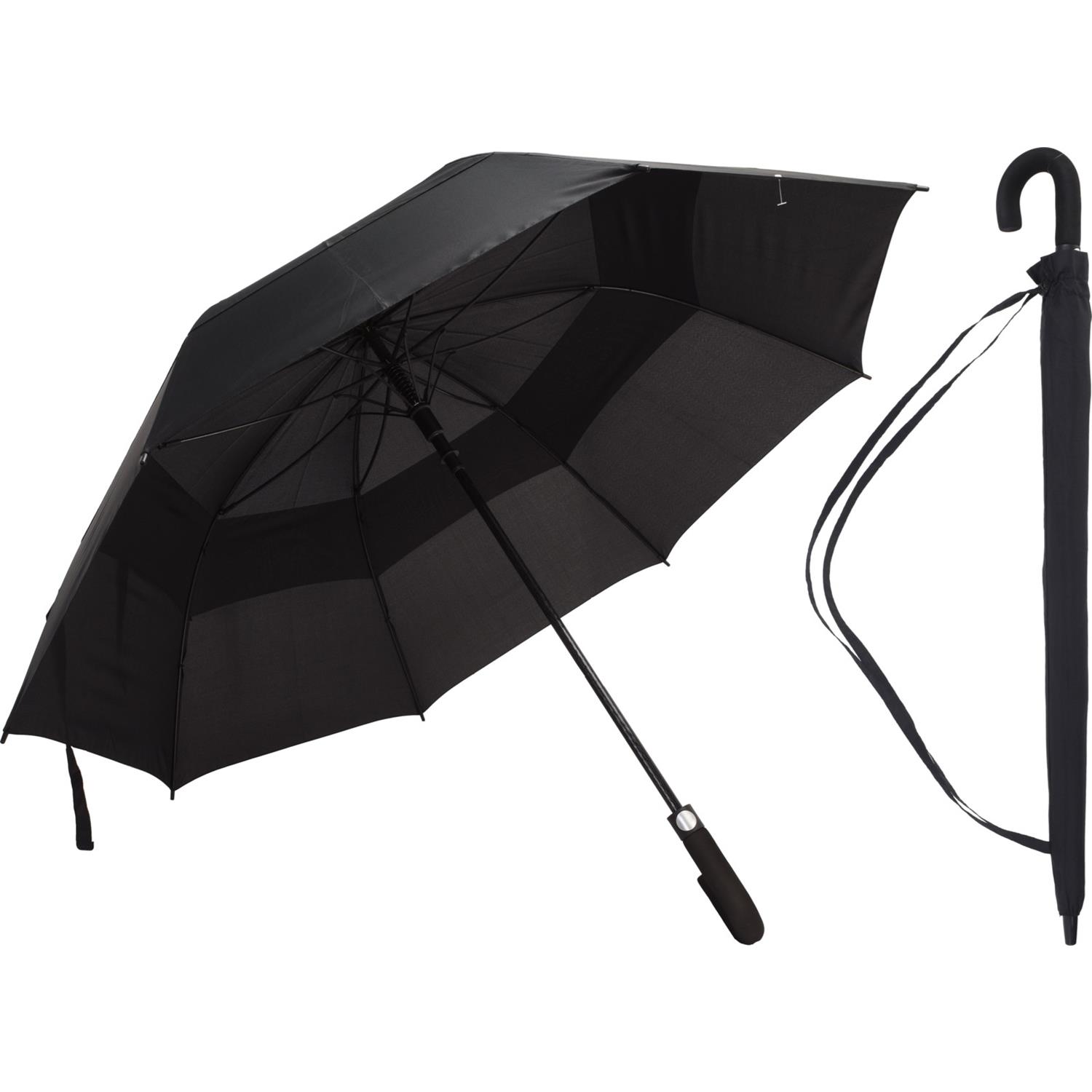 Excellent Houseware paraplu fiber 75 cm zwart