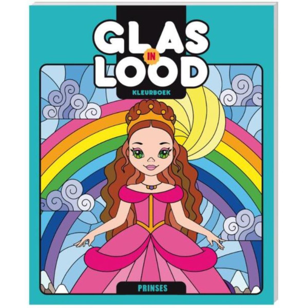 Glas-in-lood kleurboek - Prinses