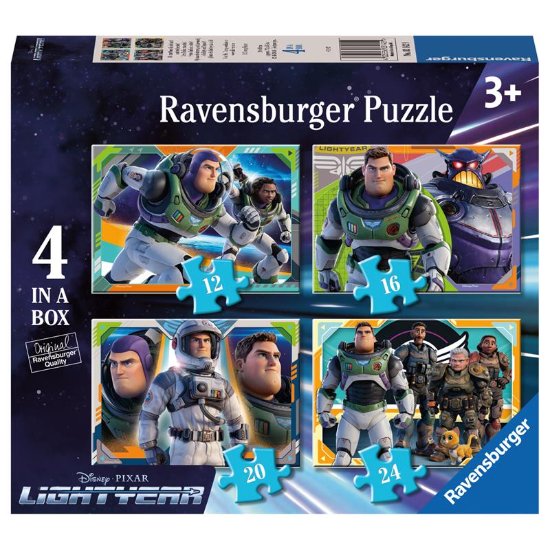 Ravensburger puzzel 12-16-20-24 stukjes disney pixar lightyear