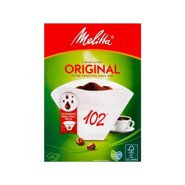 Melitta Koffiefilters 102 40 stuks Wit