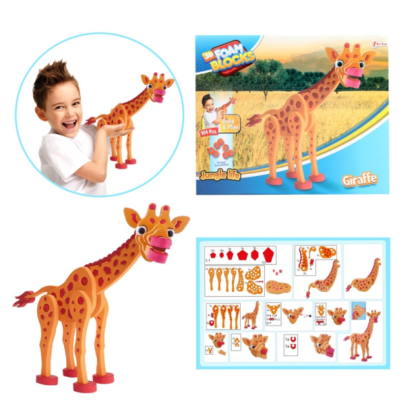 Toi Toys 3D puzzel foam Giraffe