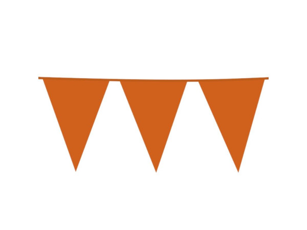 Reuzevlaggenlijn Oranje 10m kunststof