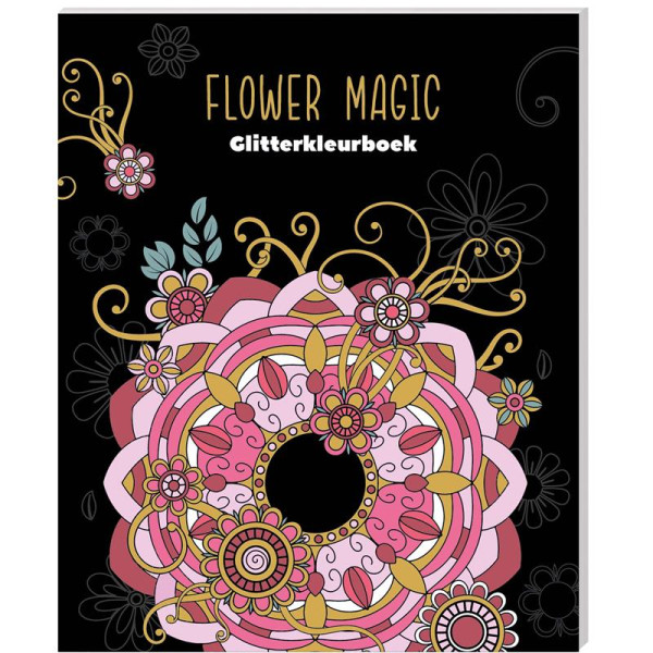 Glitterkleurboek - Flower Magic