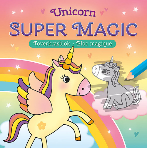 Unicorn Super Magic Toverkrasblok-Unicorn Super Magic Bloc Magique. ZNU, Paperback
