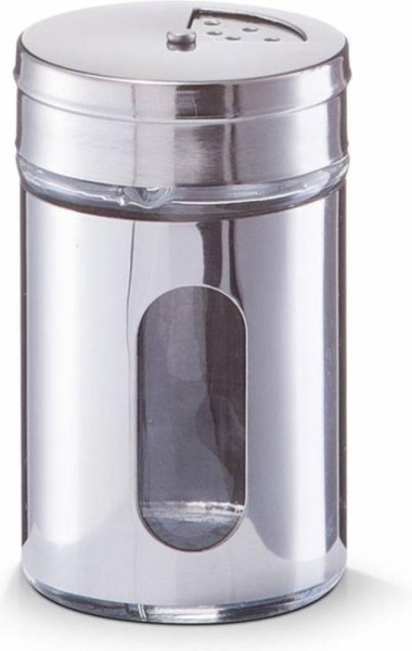 Kruidenstrooier glas en RVS Ø5xh8cm