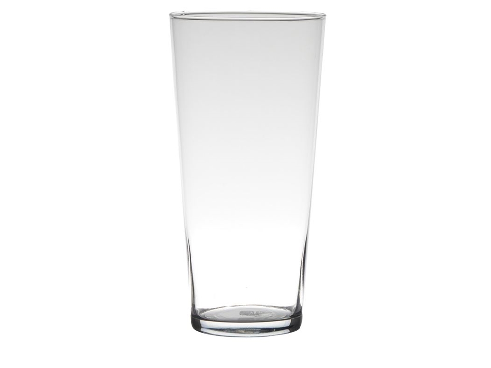 Hakbijl Glass Vaas Essentials Conical Glas 16xh29cm