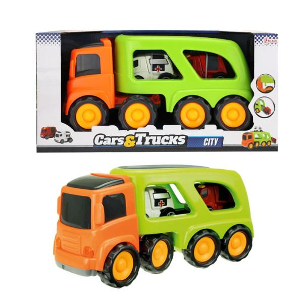 Toi Toys Truck + 2 hulpdienstvoertuigen