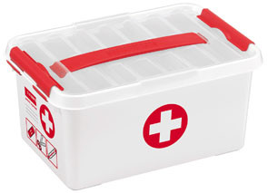 Sunware Q-line First Aid box 6L wit/rood
