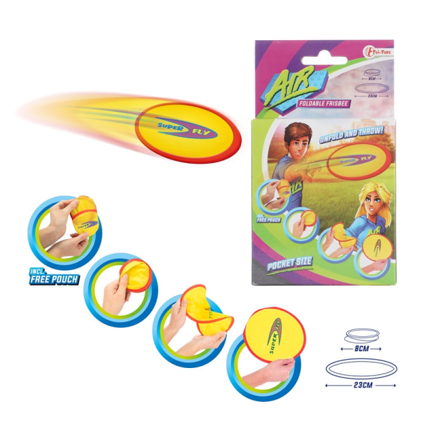 Toi Toys Opvouwbare frisbee in hoesje