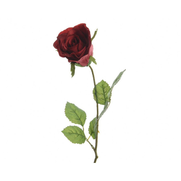 Kunstbloem Roos h45cm rood