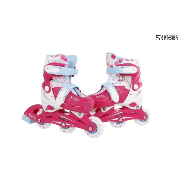 Inline skates roze verstelbaar mt 30-33