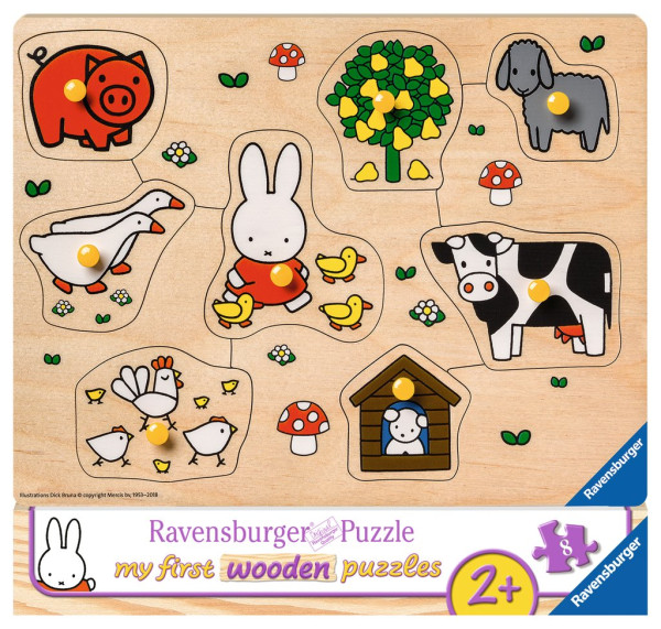 Ravensburger Nijntje houten puzzel 8 pc