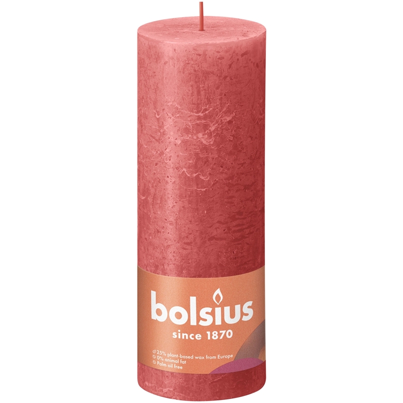Bolsius Rustiek stompkaars 190-68 Pink
