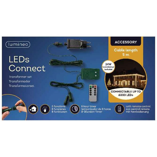 LED's connect Startsnoer groen 5m