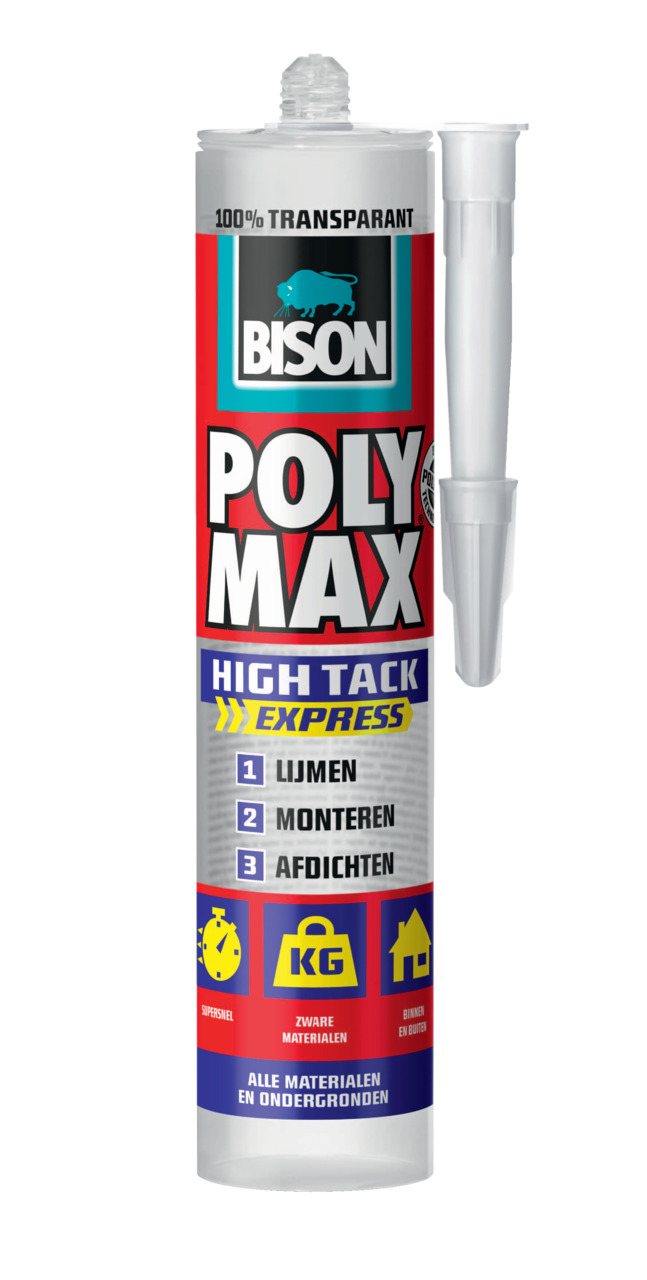 Bison Polymax Hight Tack Express 300 Gr Transparant