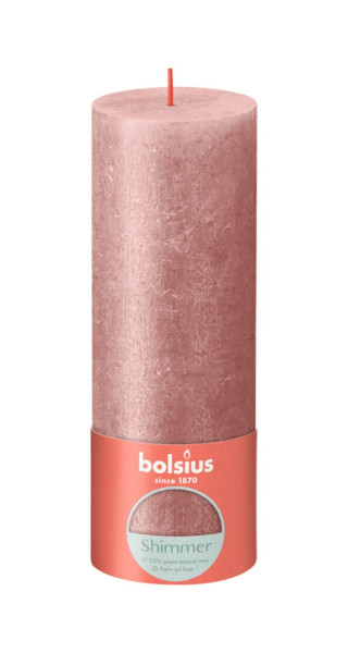 Bolsius Rustiek stompkaars 190/68 Pink