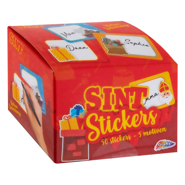 Grafix Sinterklaas stickers 50 stuks