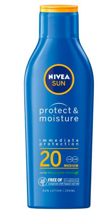 Nivea Sun Protect&Moisture Lotion SPF20 Zonnebrand 200ml