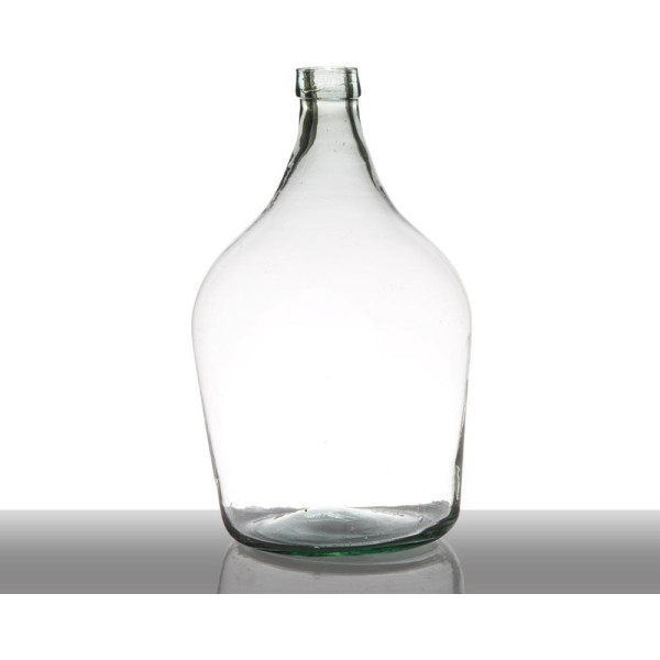 Flesvaas gerecycled glas 10L Ø25xH39cm