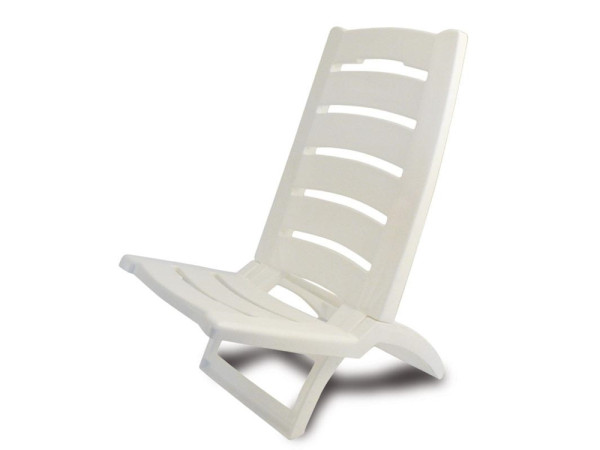 Adriatic Strandstoel opklapbaar wit
